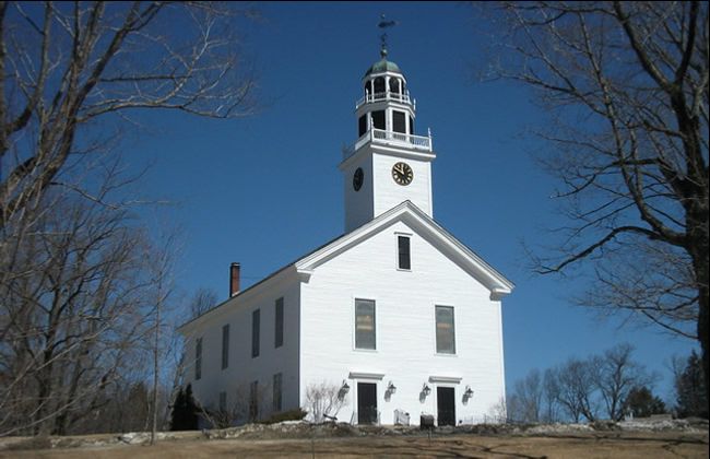 Rural New England church