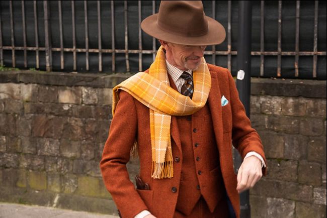 Elegantly dressed man