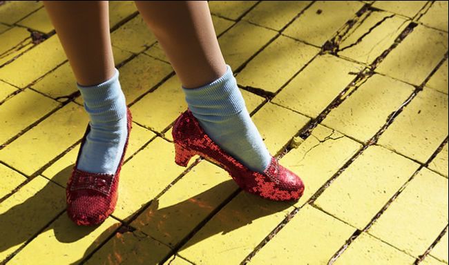 Dorothy’s ruby slippers from the Wizard of Oz