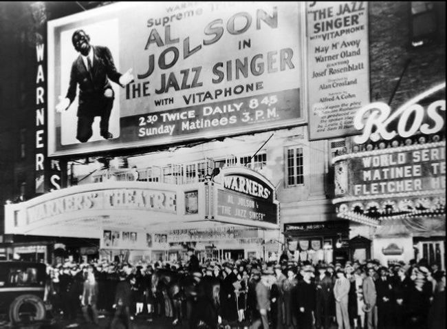 Billboard advertising the Jazz Singer starring Al Jolson