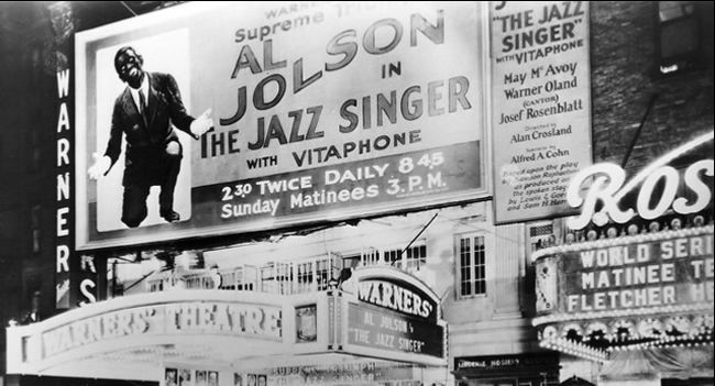 Billboard for The Jazz Singer starring Al Jolson