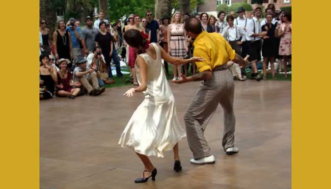 Couple dancing